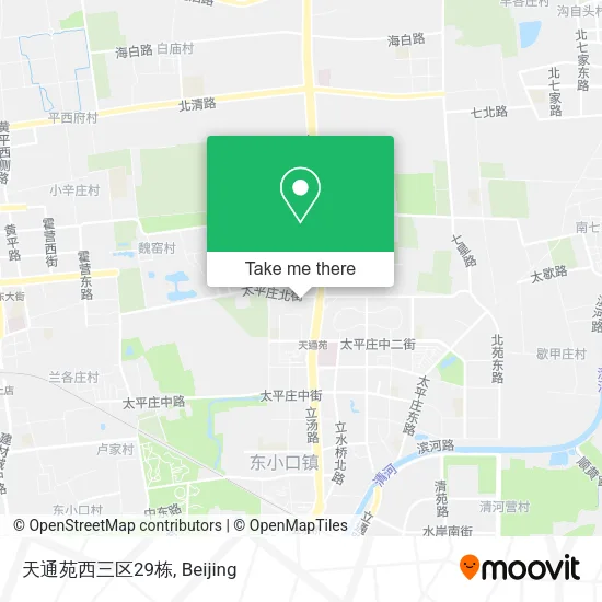 天通苑西三区29栋 map