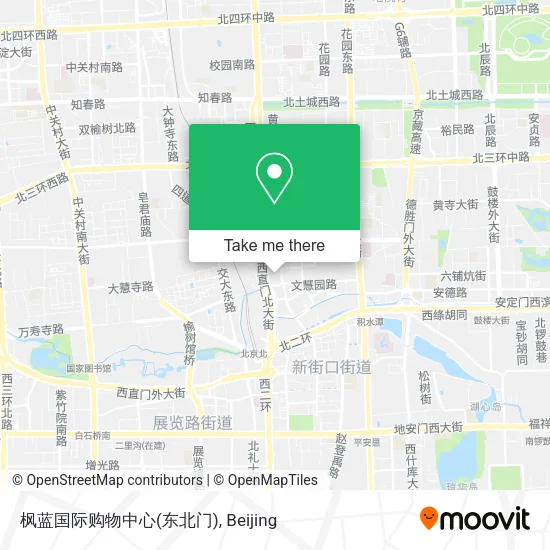 枫蓝国际购物中心(东北门) map