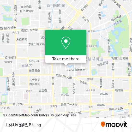 工体Liv 酒吧 map