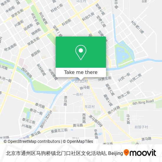 北京市通州区马驹桥镇北门口社区文化活动站 map