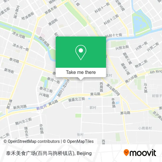 泰禾美食广场(百尚马驹桥镇店) map