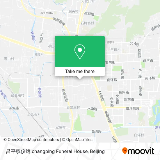 昌平殡仪馆 changping Funeral House map