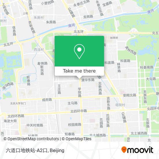 六道口地铁站-A2口 map