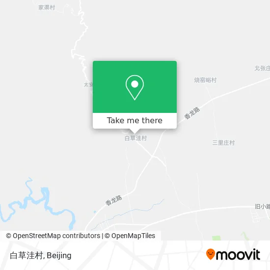 白草洼村 map
