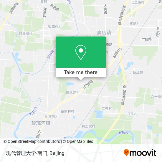 现代管理大学-南门 map
