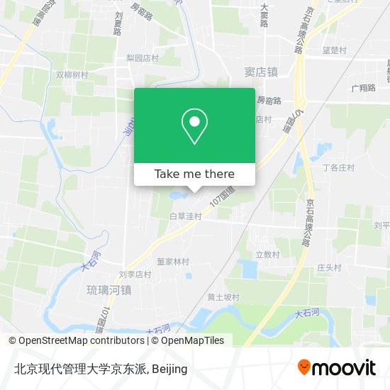 北京现代管理大学京东派 map