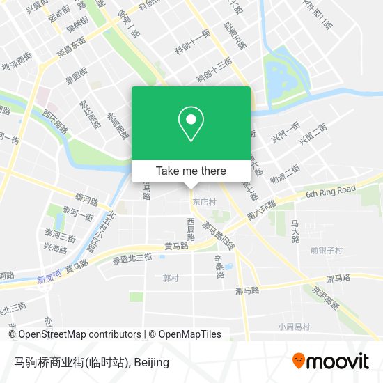 马驹桥商业街(临时站) map