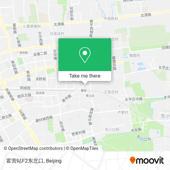 霍营站F2东北口 map