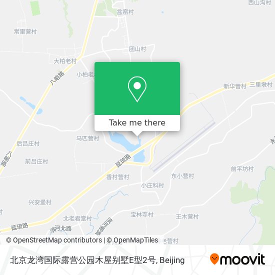 北京龙湾国际露营公园木屋别墅E型2号 map