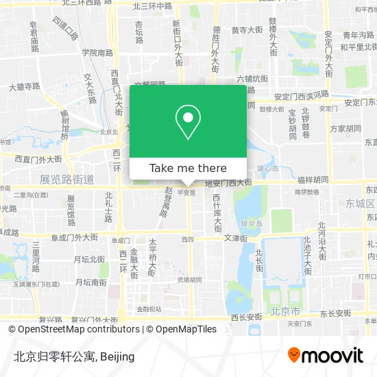 北京归零轩公寓 map