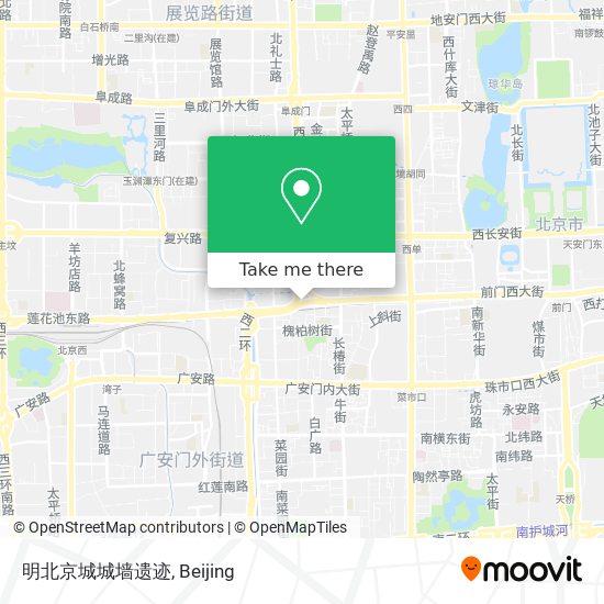 明北京城城墙遗迹 map