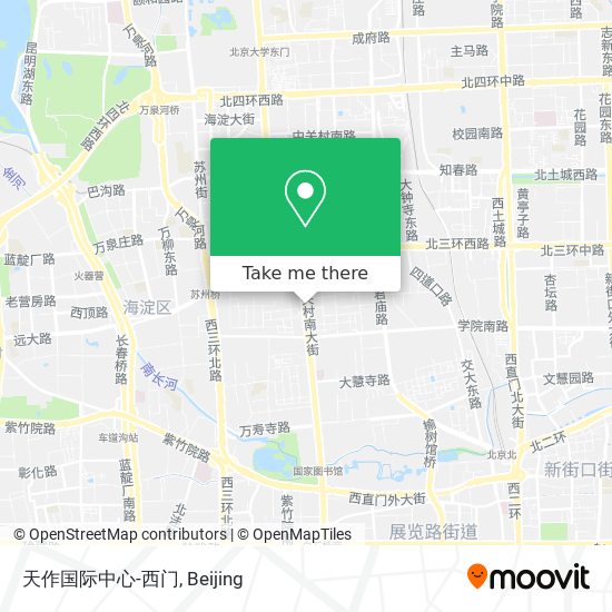 天作国际中心-西门 map