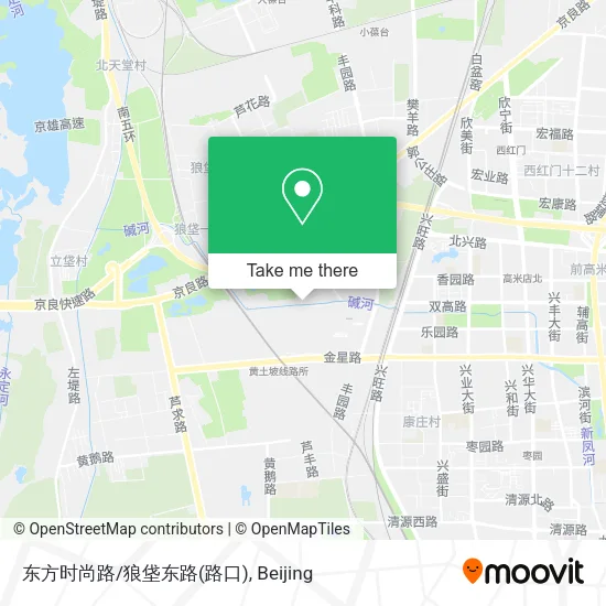 东方时尚路/狼垡东路(路口) map