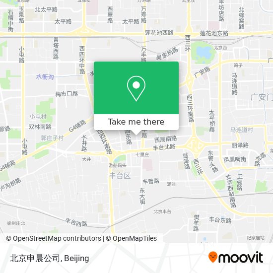 北京申晨公司 map
