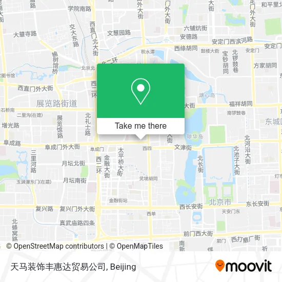 天马装饰丰惠达贸易公司 map