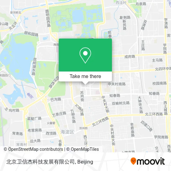 北京卫信杰科技发展有限公司 map