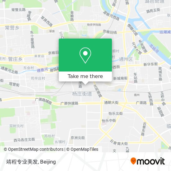 靖程专业美发 map