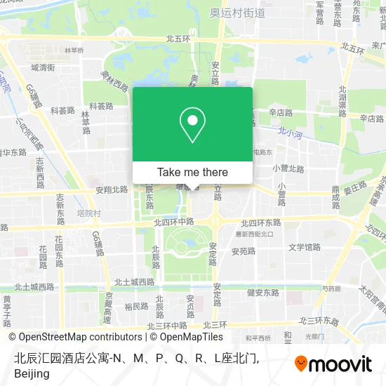 北辰汇园酒店公寓-N、M、P、Q、R、L座北门 map