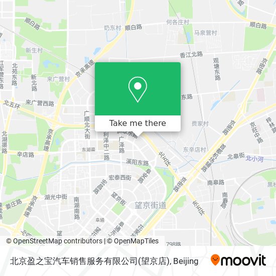 北京盈之宝汽车销售服务有限公司(望京店) map