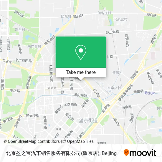 北京盈之宝汽车销售服务有限公司(望京店) map