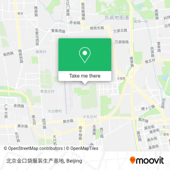 北京金口袋服装生产基地 map