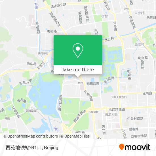 西苑地铁站-B1口 map
