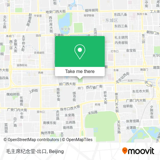 毛主席纪念堂-出口 map