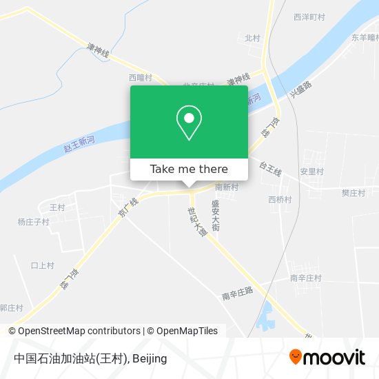 中国石油加油站(王村) map