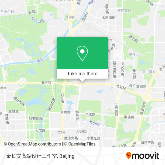 金长安高端设计工作室 map