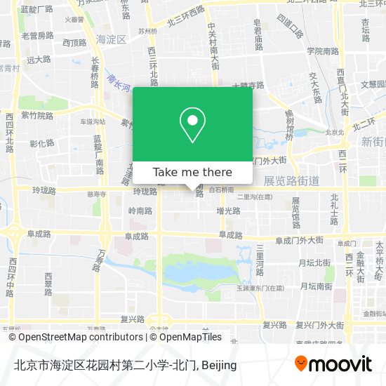 北京市海淀区花园村第二小学-北门 map
