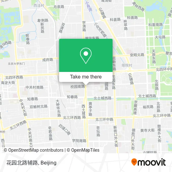 花园北路辅路 map