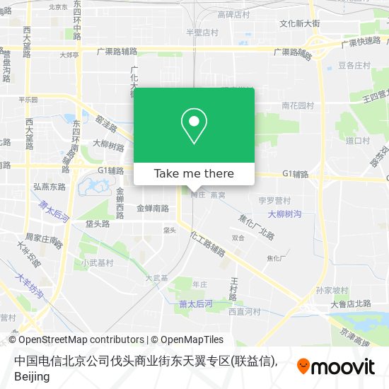 中国电信北京公司伐头商业街东天翼专区(联益信) map