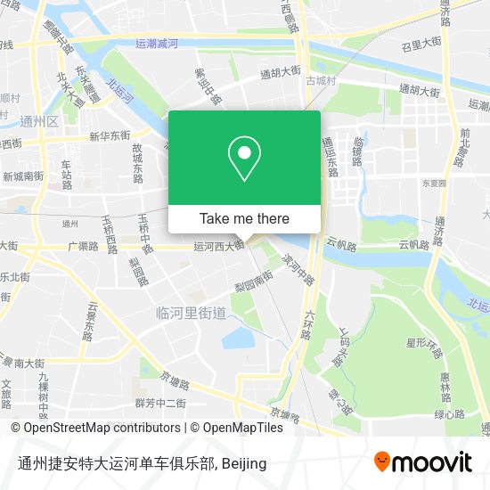 通州捷安特大运河单车俱乐部 map