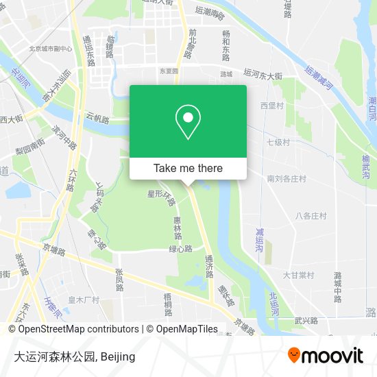 大运河森林公园 map
