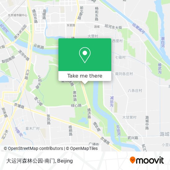 大运河森林公园-南门 map