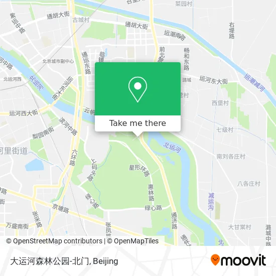 大运河森林公园-北门 map