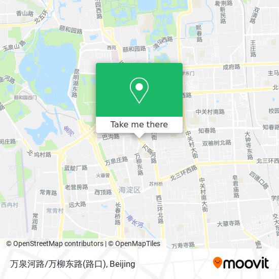 万泉河路/万柳东路(路口) map