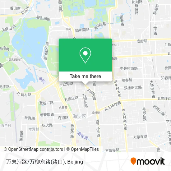 万泉河路/万柳东路(路口) map