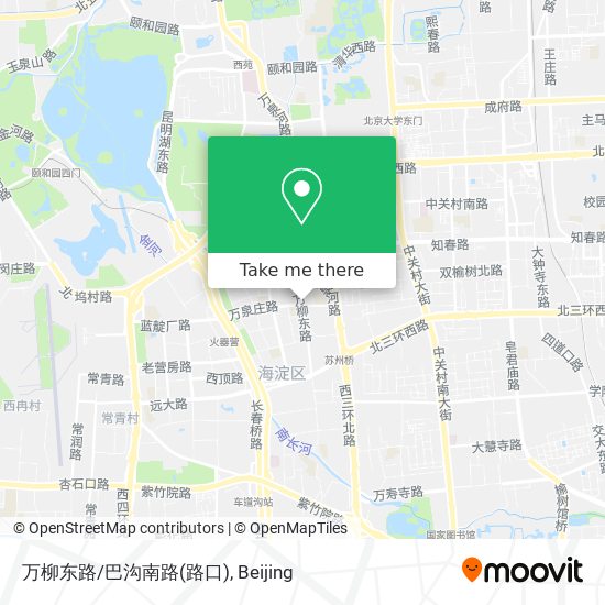万柳东路/巴沟南路(路口) map