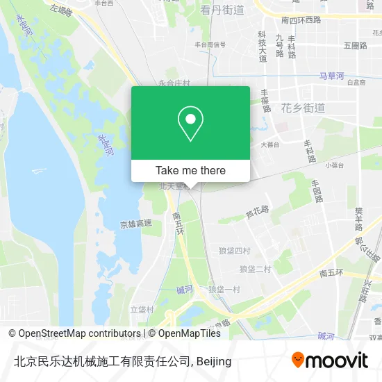 北京民乐达机械施工有限责任公司 map