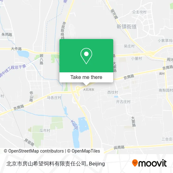 北京市房山希望饲料有限责任公司 map