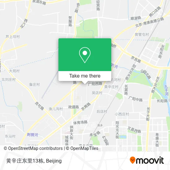 黄辛庄东里13栋 map
