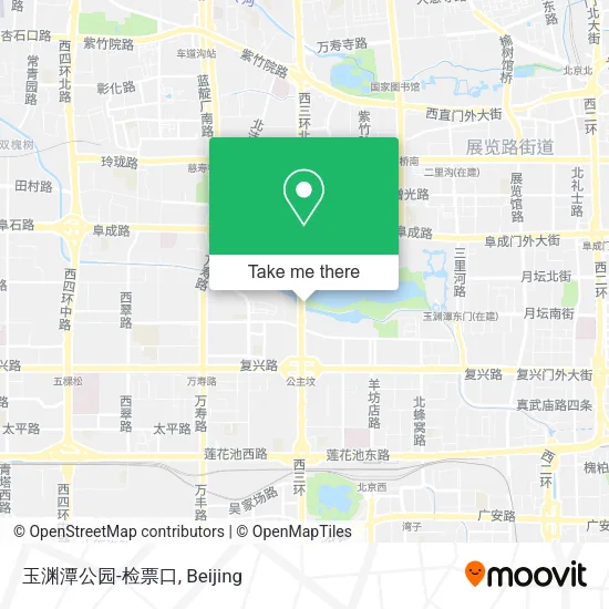 玉渊潭公园-检票口 map