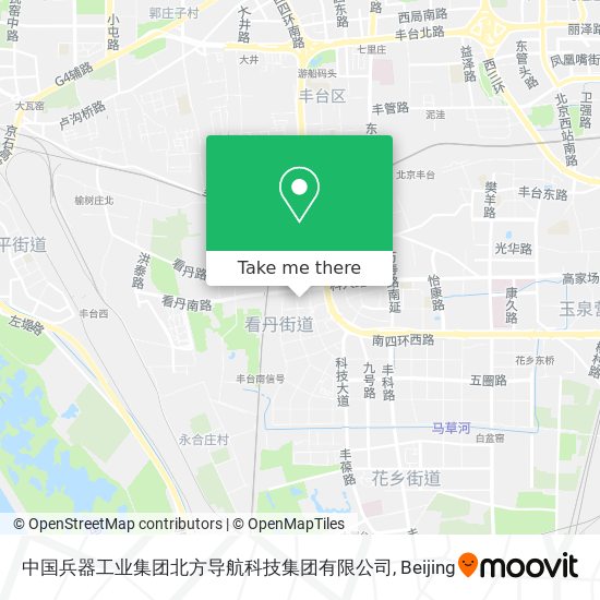 中国兵器工业集团北方导航科技集团有限公司 map
