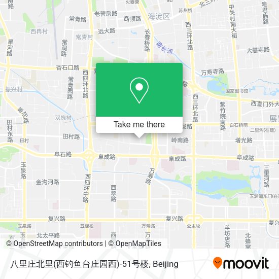 八里庄北里(西钓鱼台庄园西)-51号楼 map