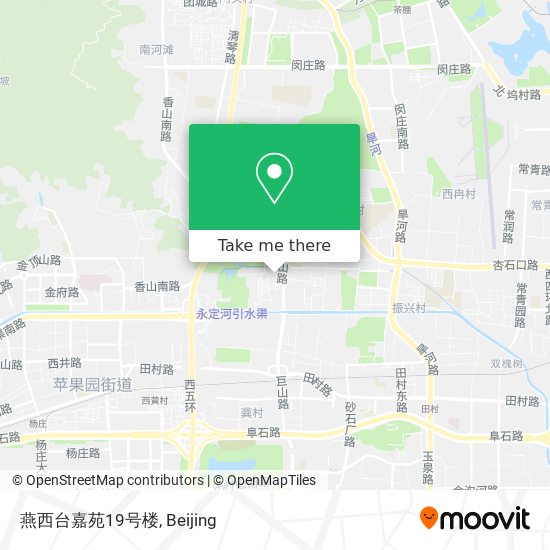 燕西台嘉苑19号楼 map