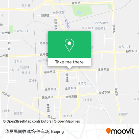 华夏民间收藏馆-停车场 map