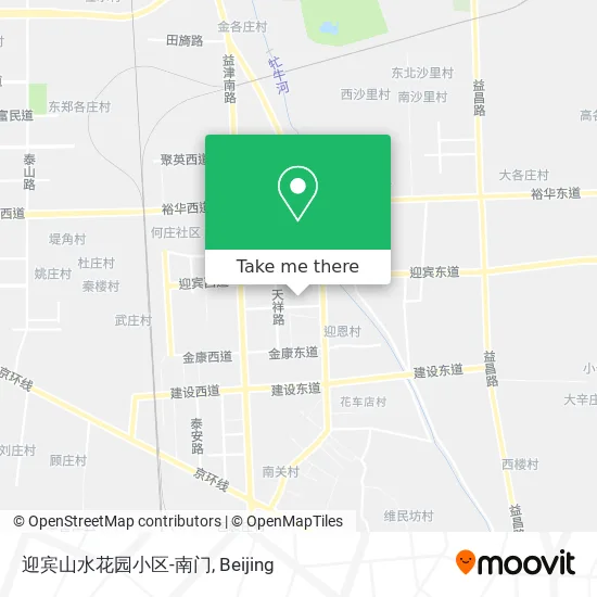 迎宾山水花园小区-南门 map