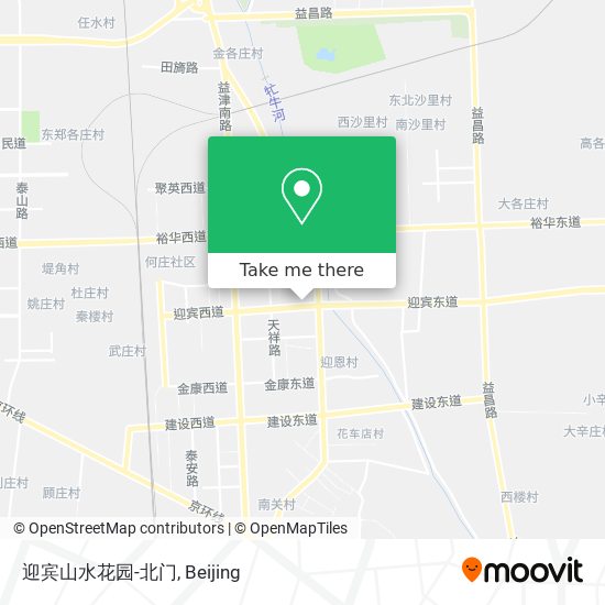 迎宾山水花园-北门 map
