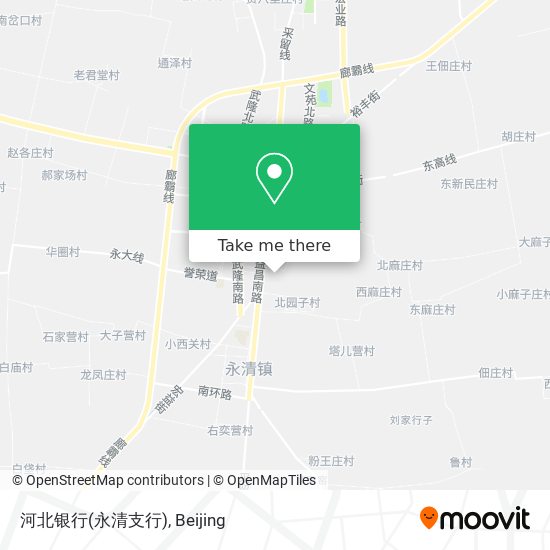 河北银行(永清支行) map